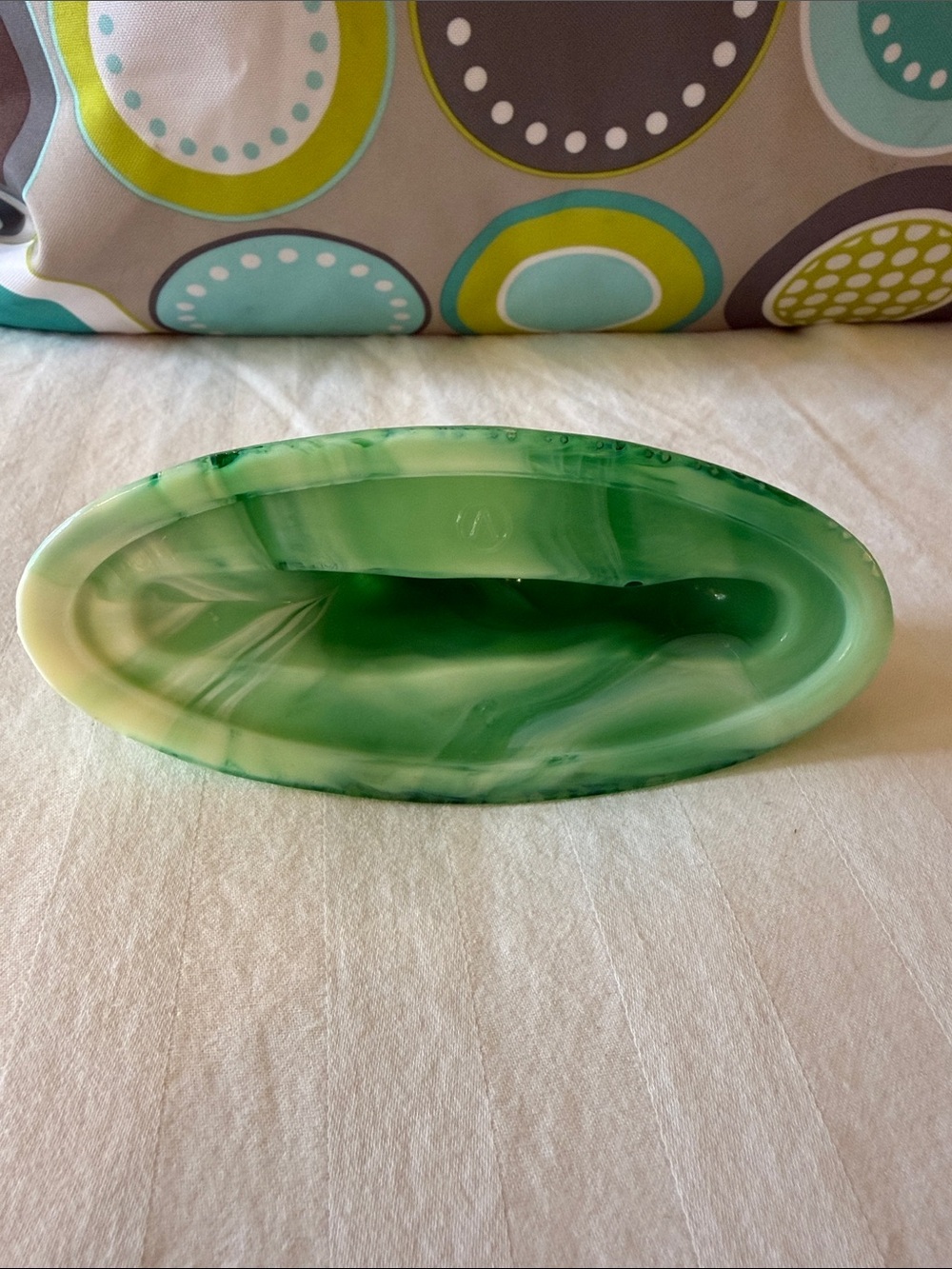 Green Uranium Marbled Glass Lion Figurine Paperweight - Decor Home Accent - - Picture 5 of 6